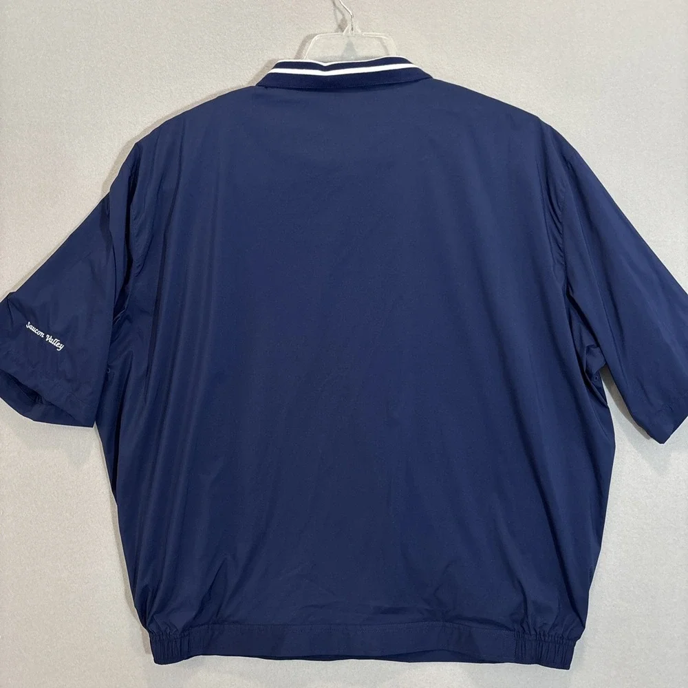 Polo Golf Ralph Lauren XL Windbreaker Jacket Short Sleeve‎ Mens 1/4 Zip EUC